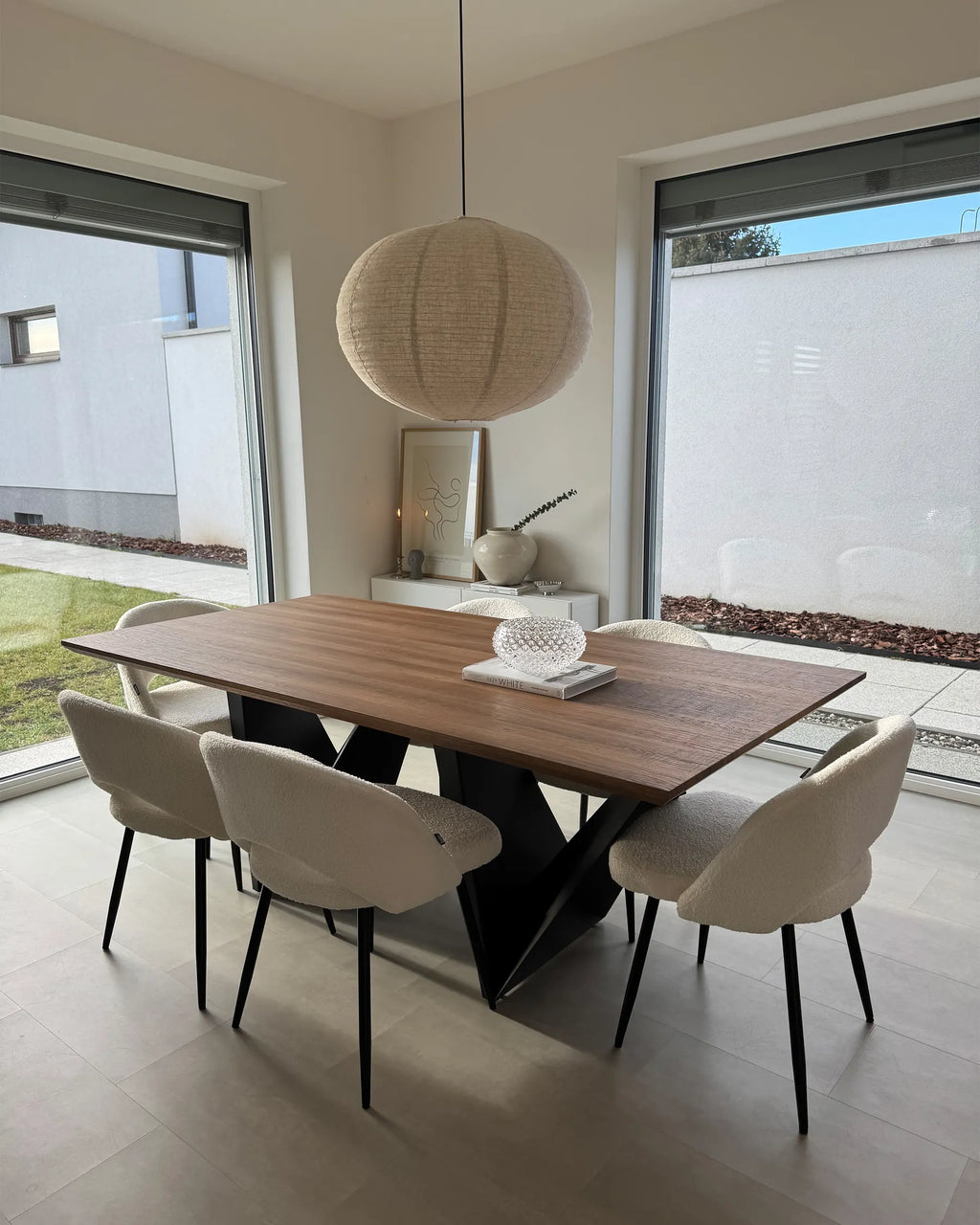 Dining Table SINTRA Dark Brown 200 cm 100 cm
