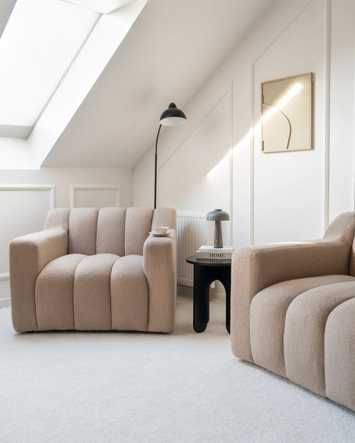 Armchair AGERUP Boucle Beige
