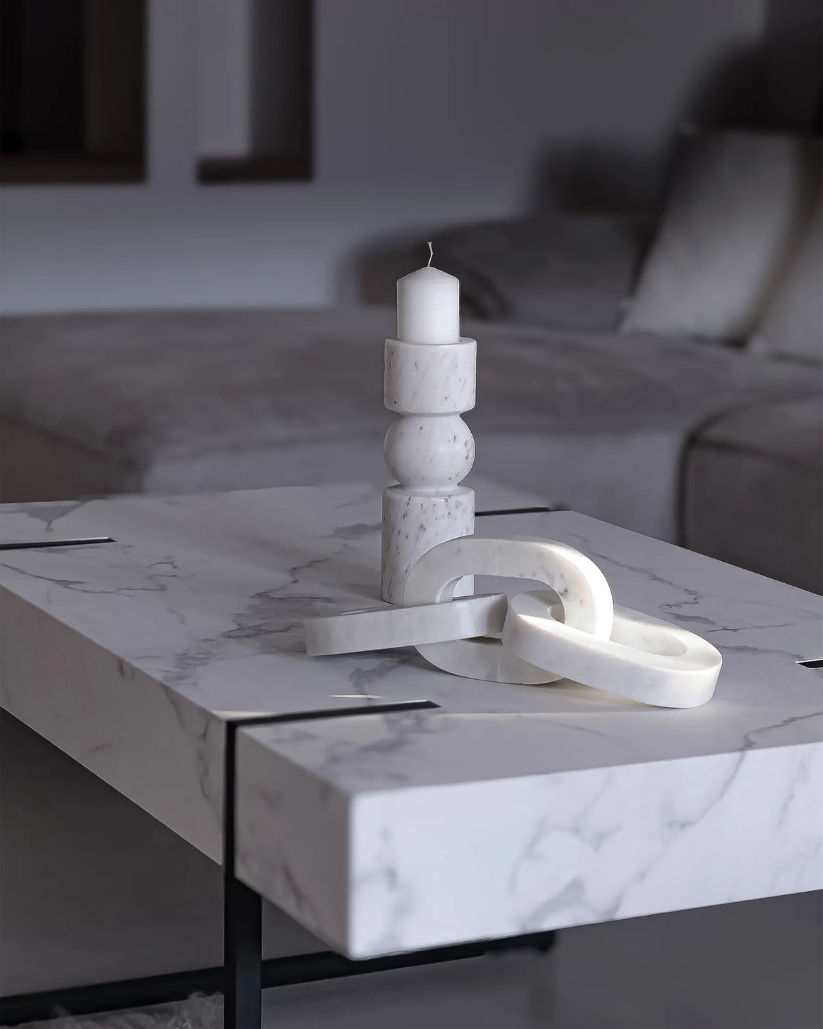 Coffee Table NAMA White Marble — alternate product view