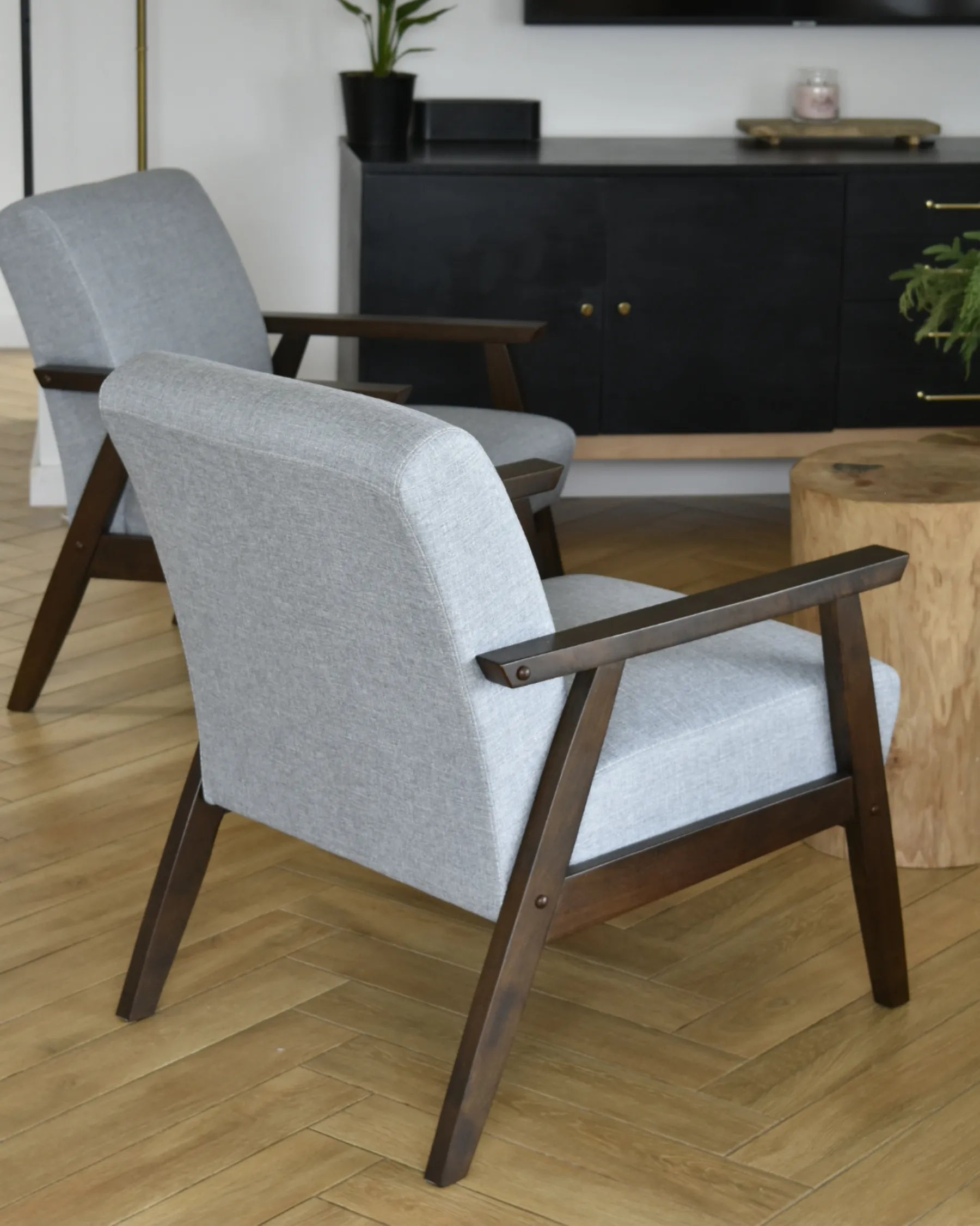 Armchair ASNES Fabric Light Grey