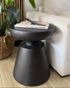 Side Table MINCIO 45 cm 45 cm Black