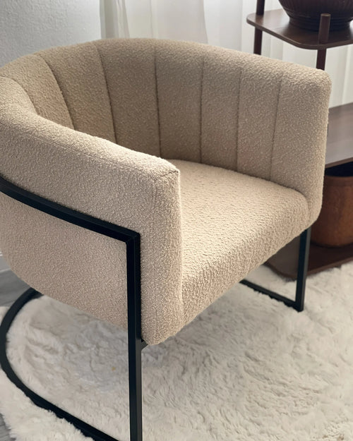 Armchair LARVIK II Boucle Beige