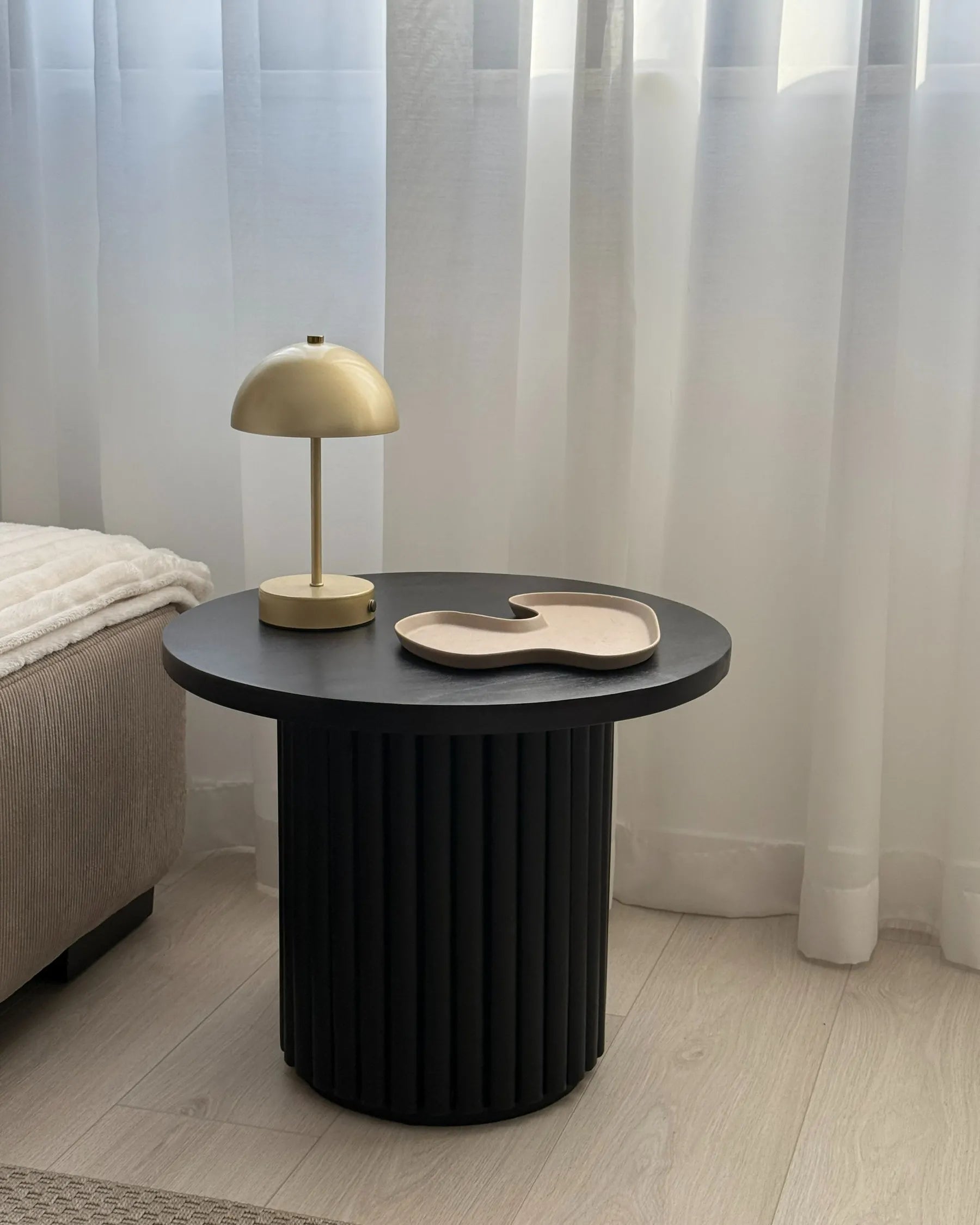 Coffee Table LEMONT Mango Wood Black