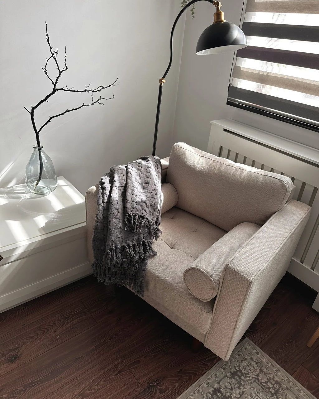 armchair nurmo fabric light beige