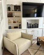 Armchair KUNES Fabric Light Beige
