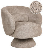Swivel Armchair LIEKSA Boucle Beige