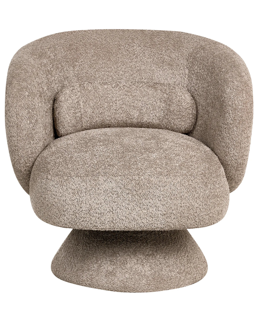 Swivel Armchair LIEKSA Boucle Beige