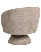 Swivel Armchair LIEKSA Boucle Beige