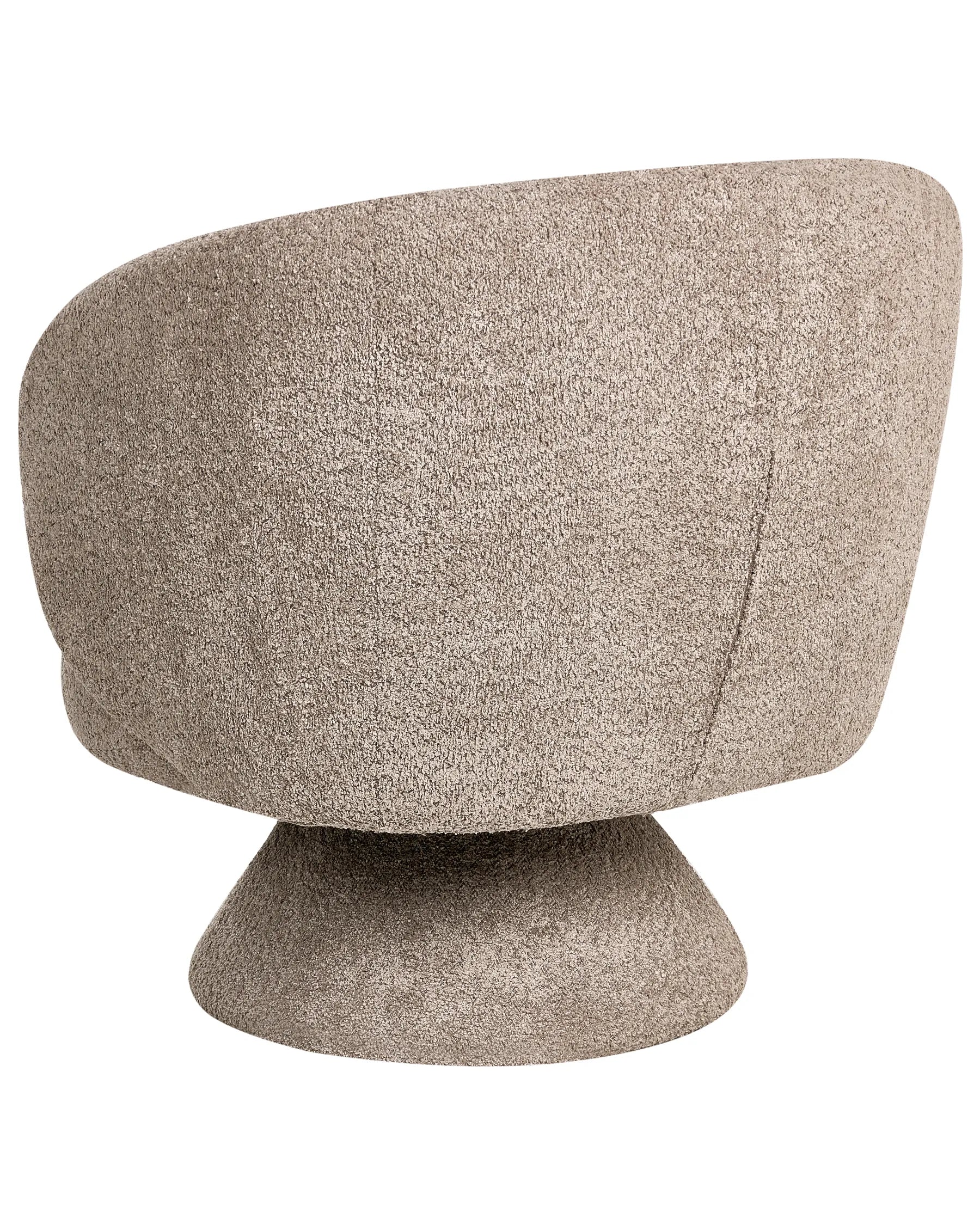 Swivel Armchair LIEKSA Boucle Beige