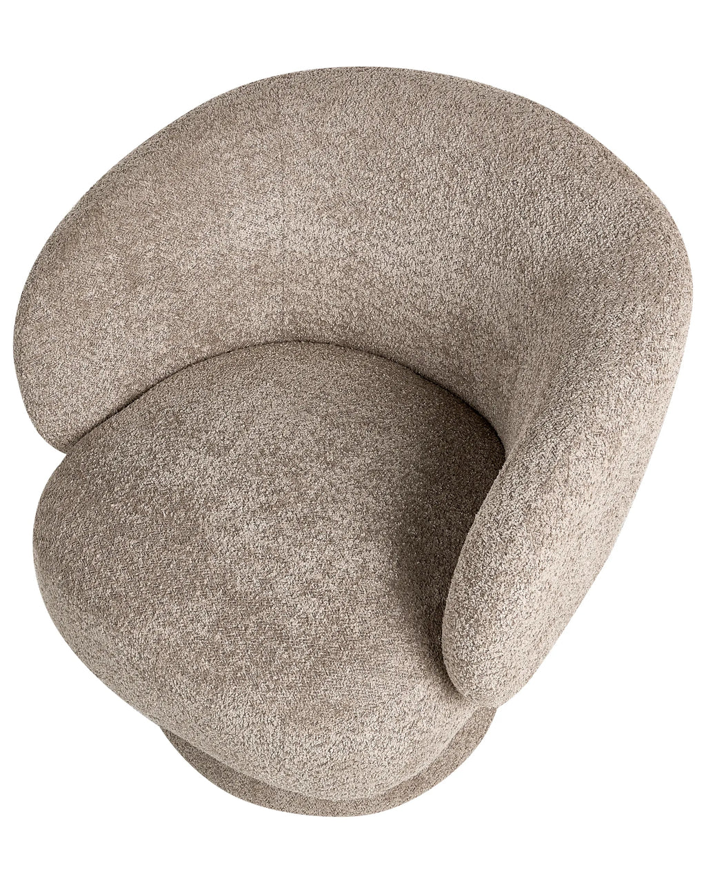 Swivel Armchair LIEKSA Boucle Beige