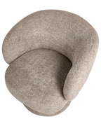 Swivel Armchair LIEKSA Boucle Beige