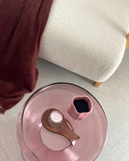 Side Table LAGUNA Glass Red