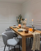 Set of 2 Dining Chairs MINA Boucle Grey