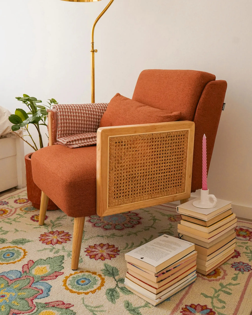 Armchair ORUM Fabric Orange