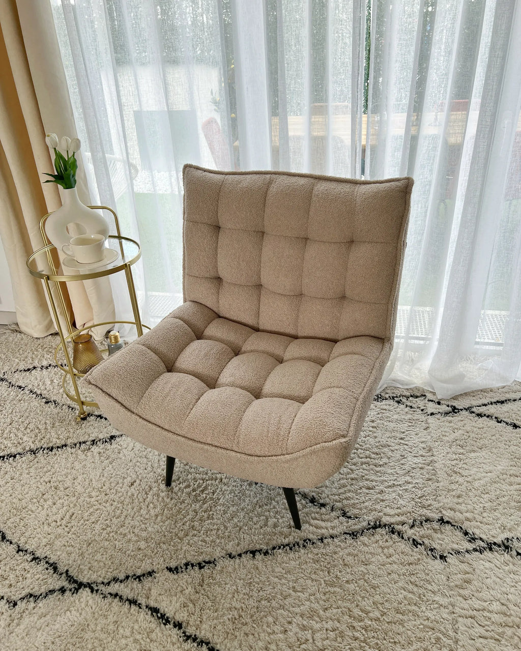 Armchair ALVESTA Boucle Beige