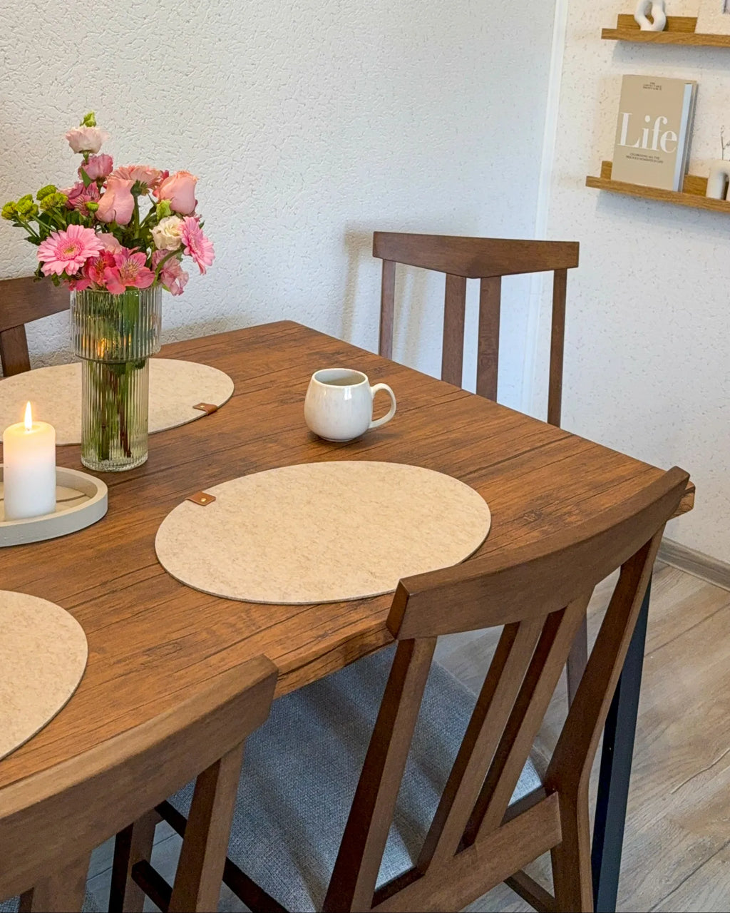 Set of 2 Dining Chairs AVALON Wood Light Grey