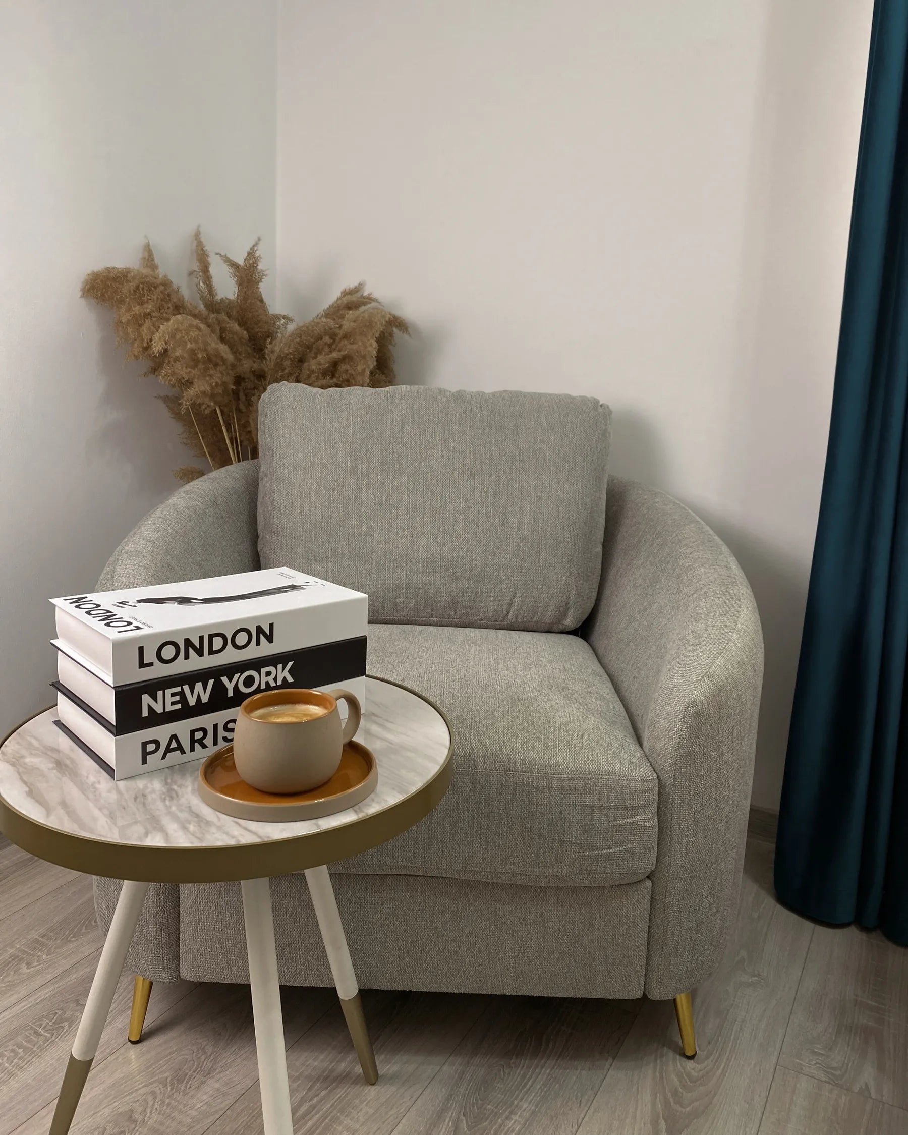 Side Table RAMONA White Marble