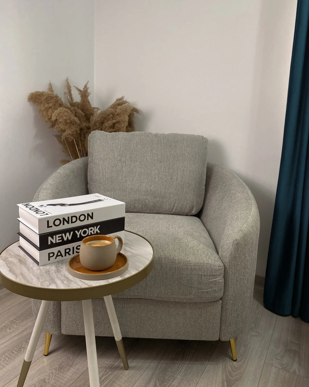 Armchair TROSA Fabric Light Grey