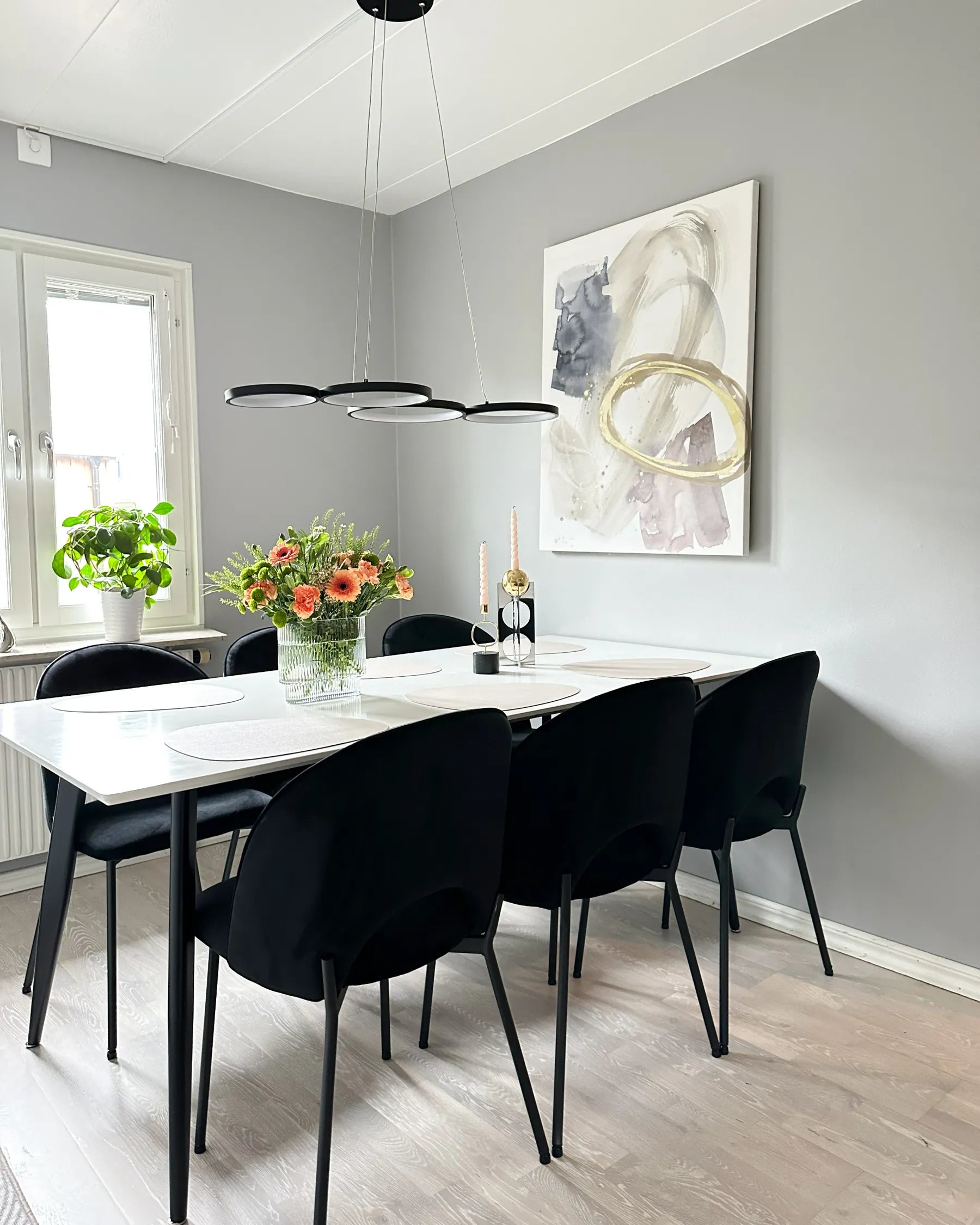 Set of 2 Dining Chairs COVELO Velvet Black