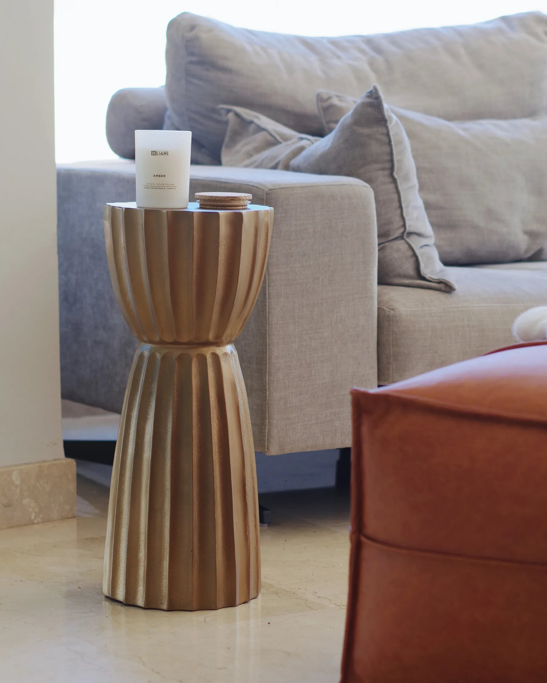 Side Table OUYEN Metal Gold