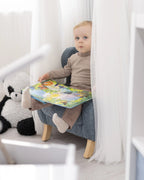 Kids Armchair FARUM Boucle Dark Blue