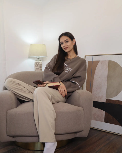Armchair LEJRE Fabric Taupe