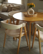 Set of 2 Dining Chairs DAY Boucle Light Brown/ Beige