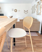 Set of 2 Bar Chairs ADAVER Light Brown