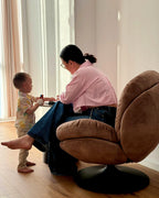 Swivel Armchair NOLVIK Velvet Sand Beige