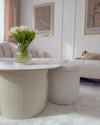 Coffee Table LEONA Ceramic Light Beige