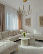 Coffee Table LEONA Ceramic Light Beige