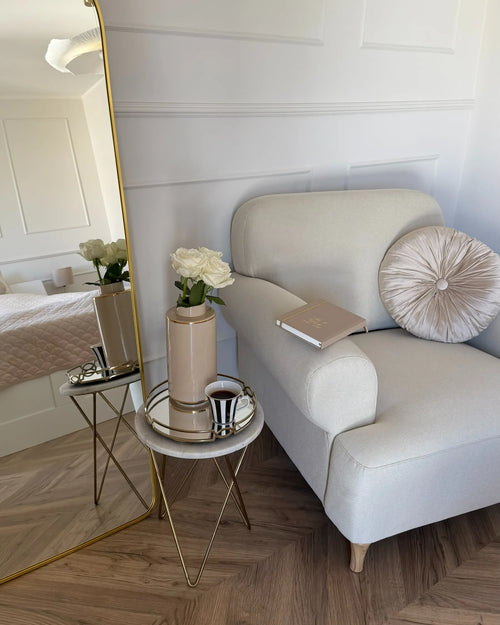 Armchair KIBERG Fabric Light Beige