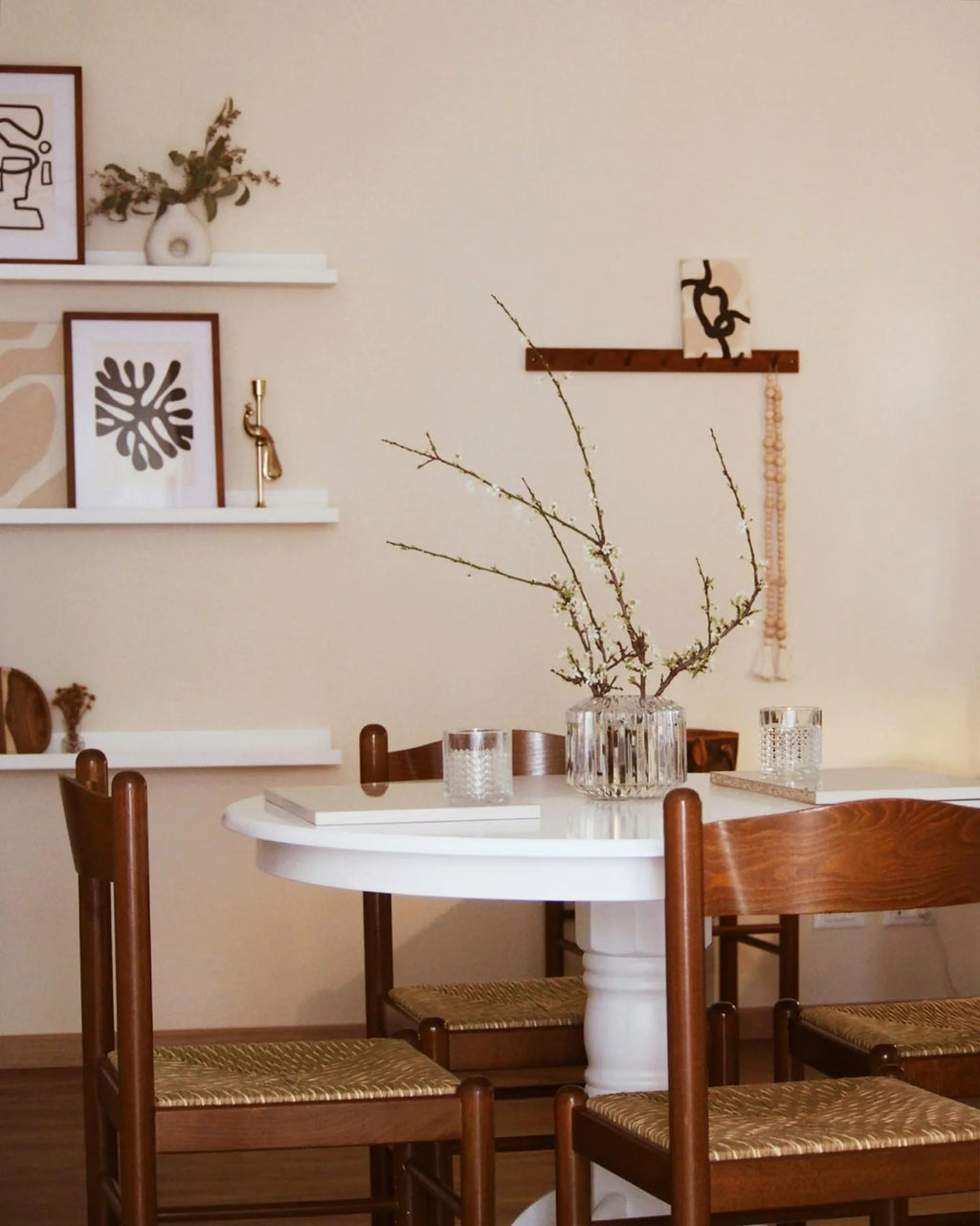 Extending Dining Table AKRON White 106/150 cm 106 cm