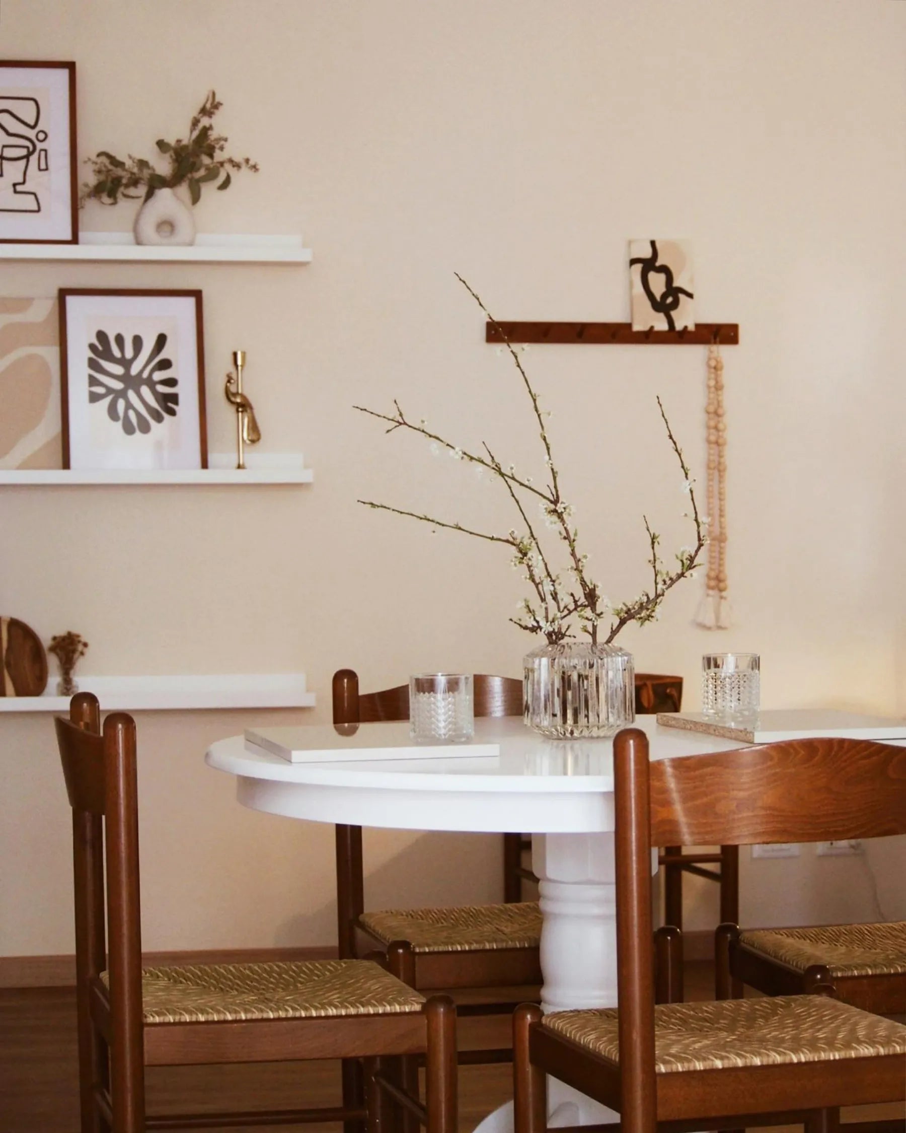 Extending Dining Table AKRON White 106/150 cm 106 cm