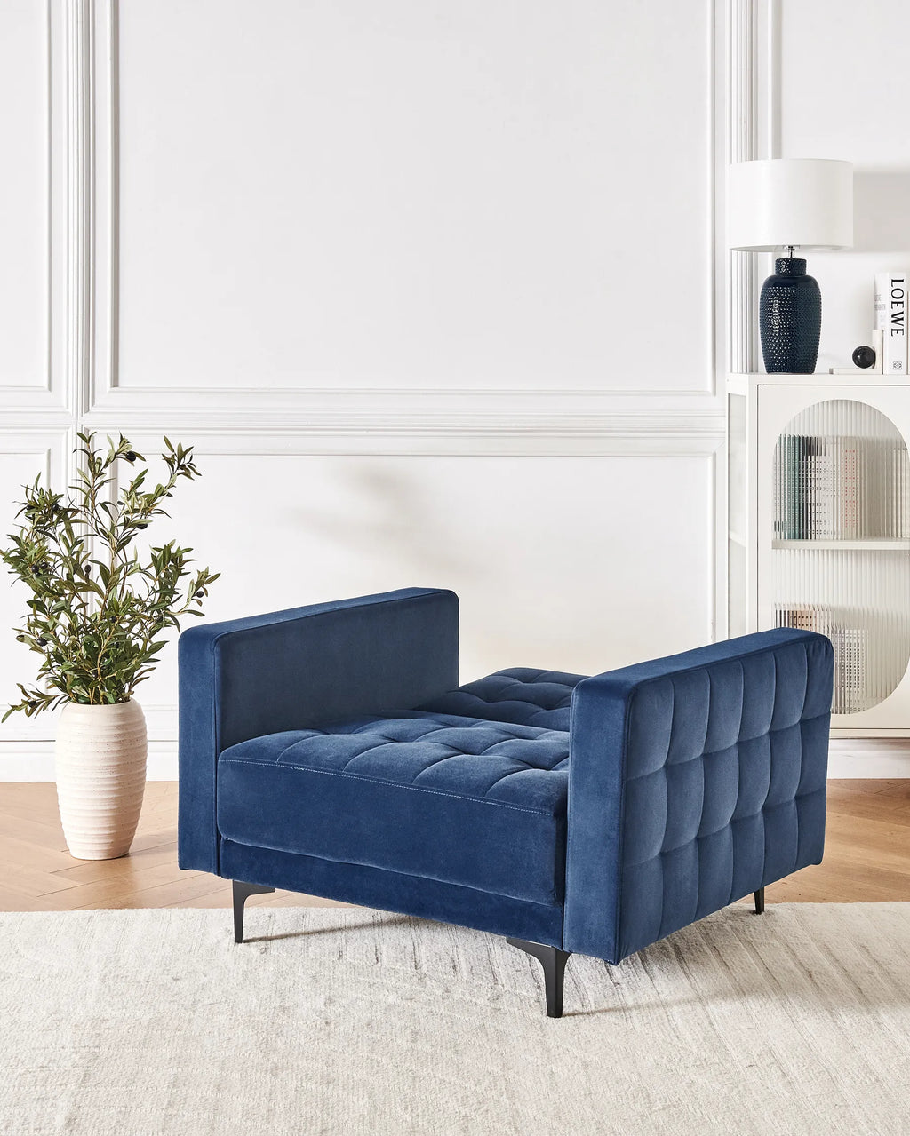 Armchair ABERDEEN Velvet Blue