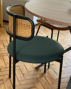 Set of 2 Dining Chairs ANDOVER Metal Green