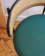 Set of 2 Dining Chairs ANDOVER Metal Green
