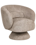 Swivel Armchair LIEKSA Boucle Beige