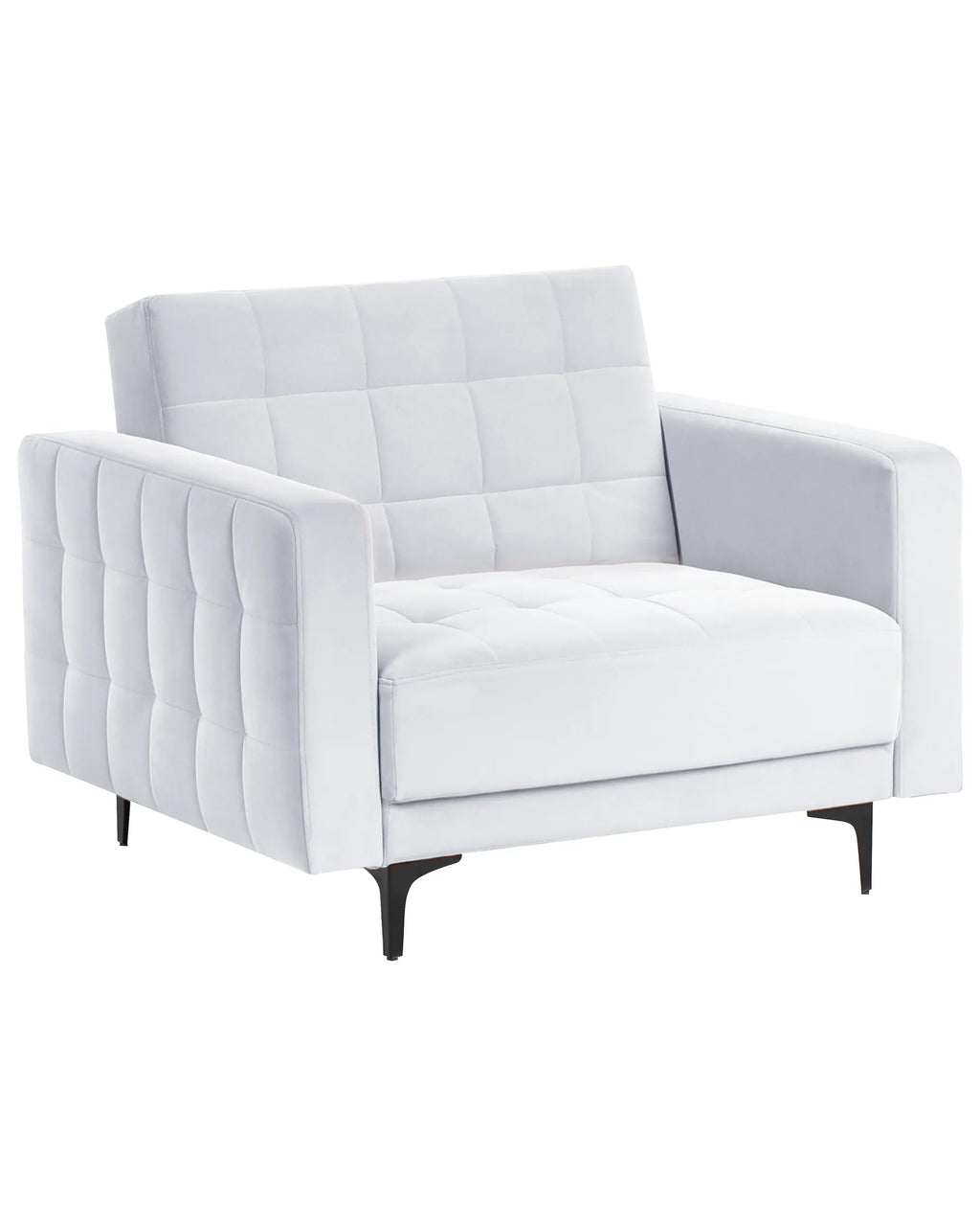 Armchair ABERDEEN Velvet Light Grey