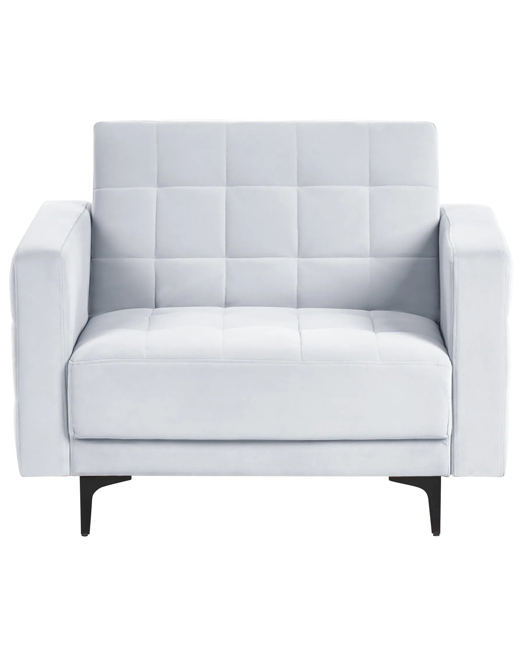 Armchair ABERDEEN Velvet Light Grey