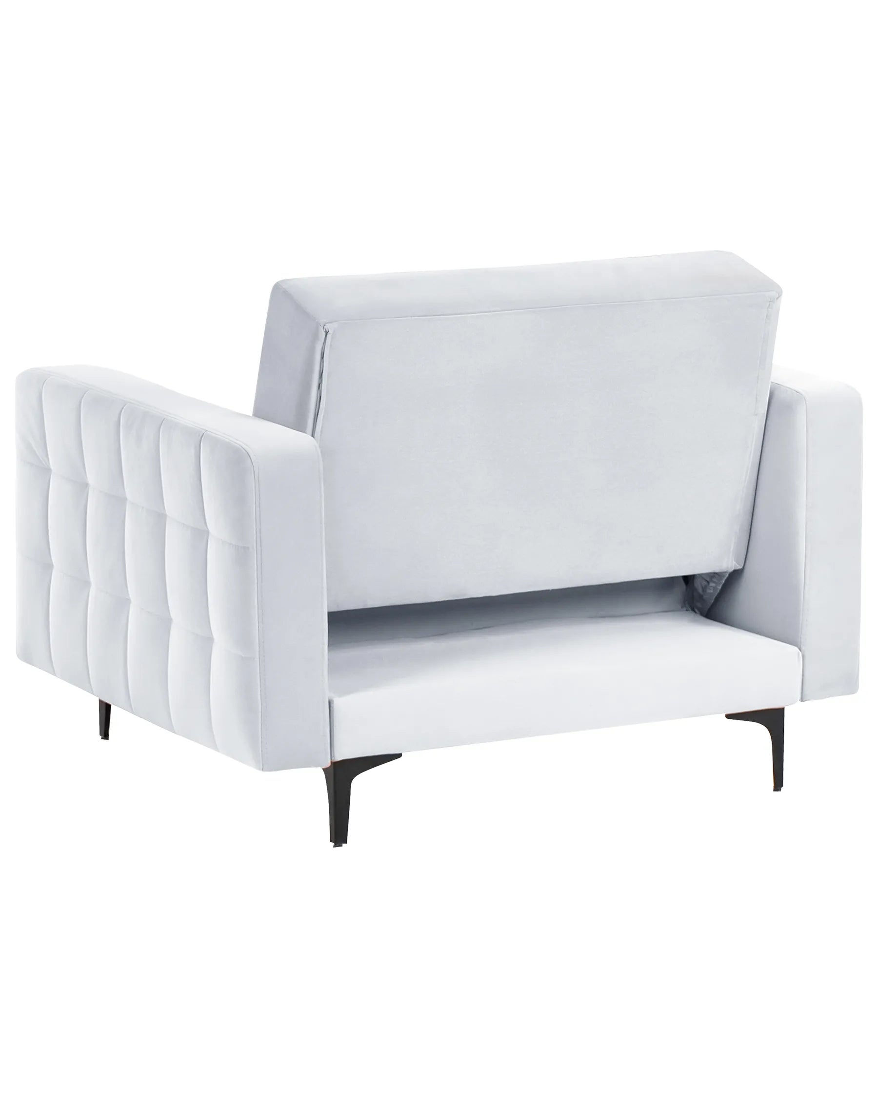 Armchair ABERDEEN Velvet Light Grey