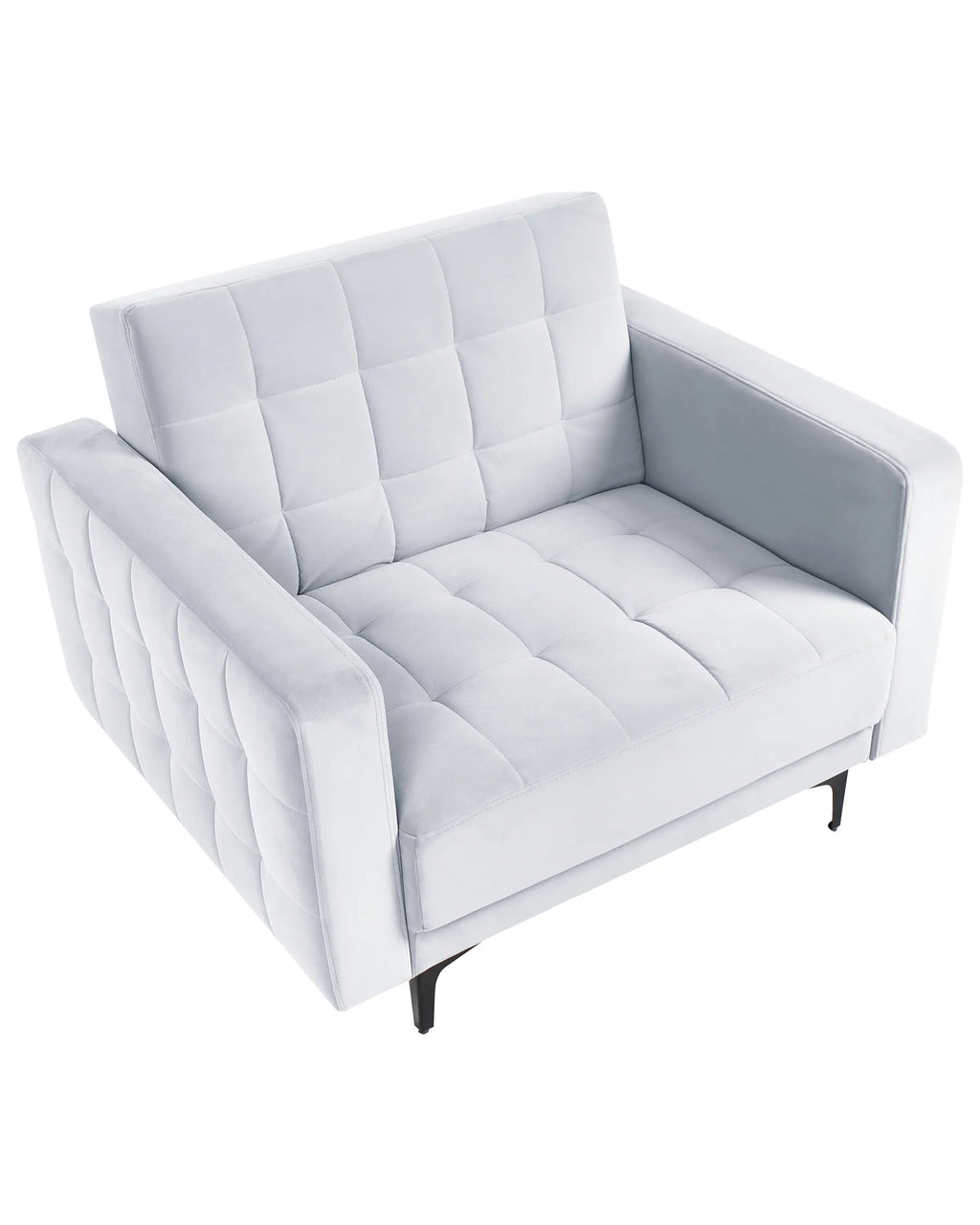 Armchair ABERDEEN Velvet Light Grey