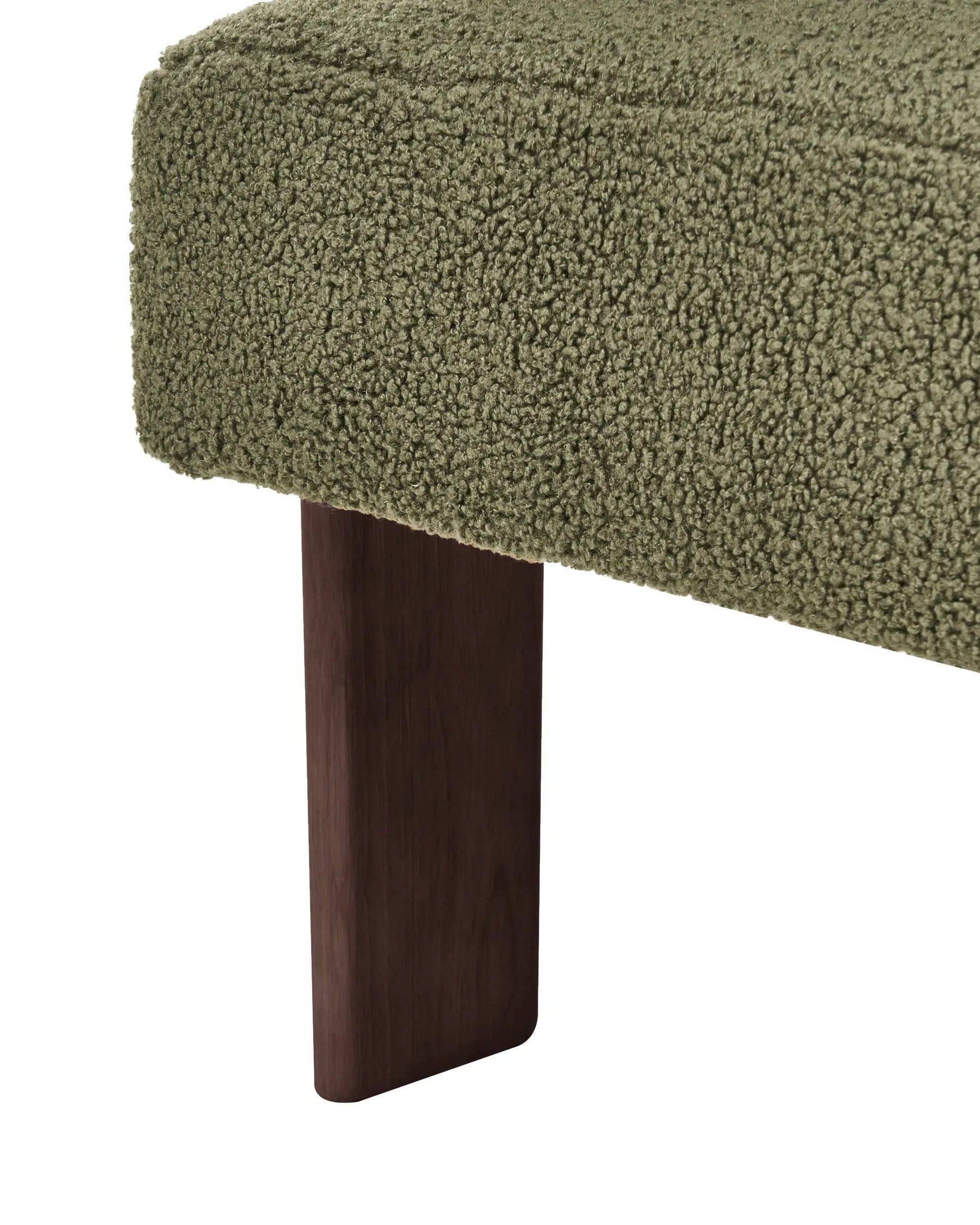 Armchair ILBRO Boucle Green/ Dark Brown