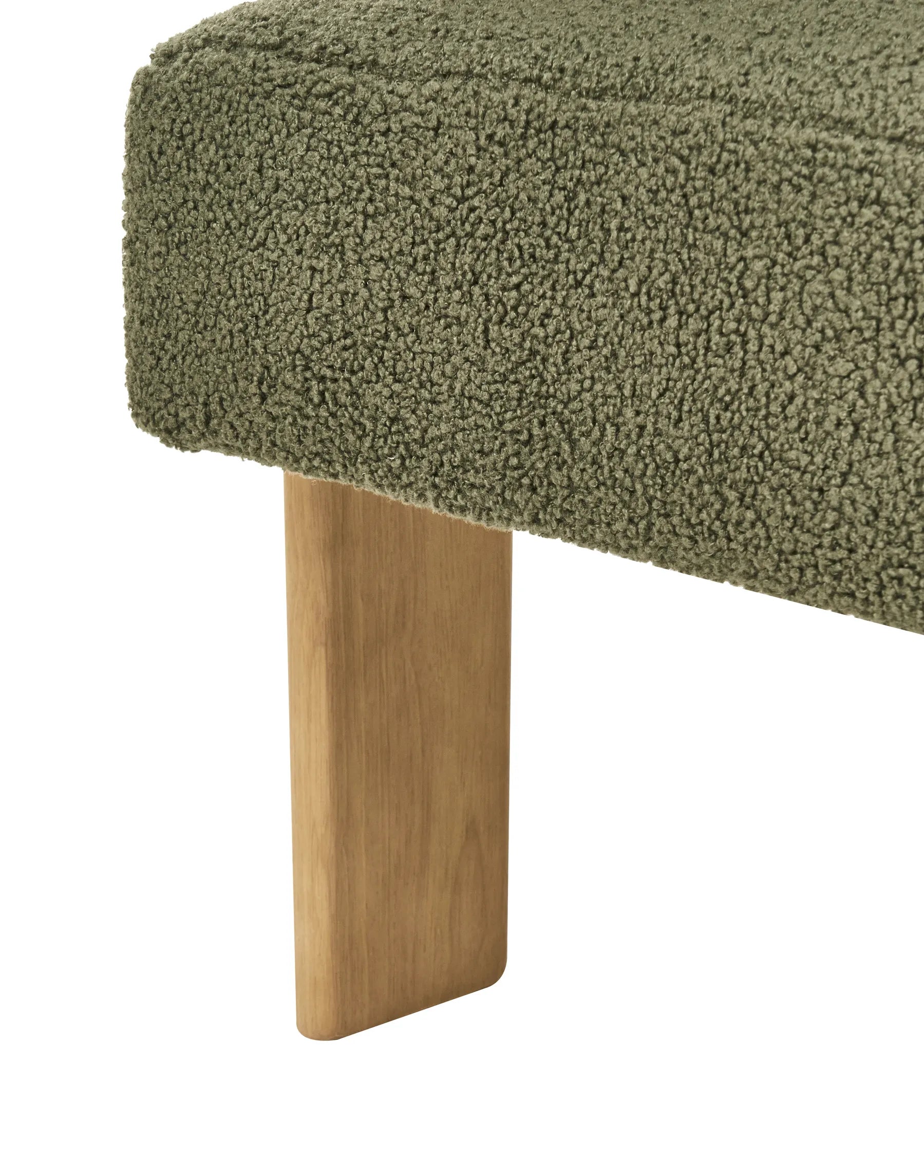 Armchair ILBRO Boucle Green/ Light Brown