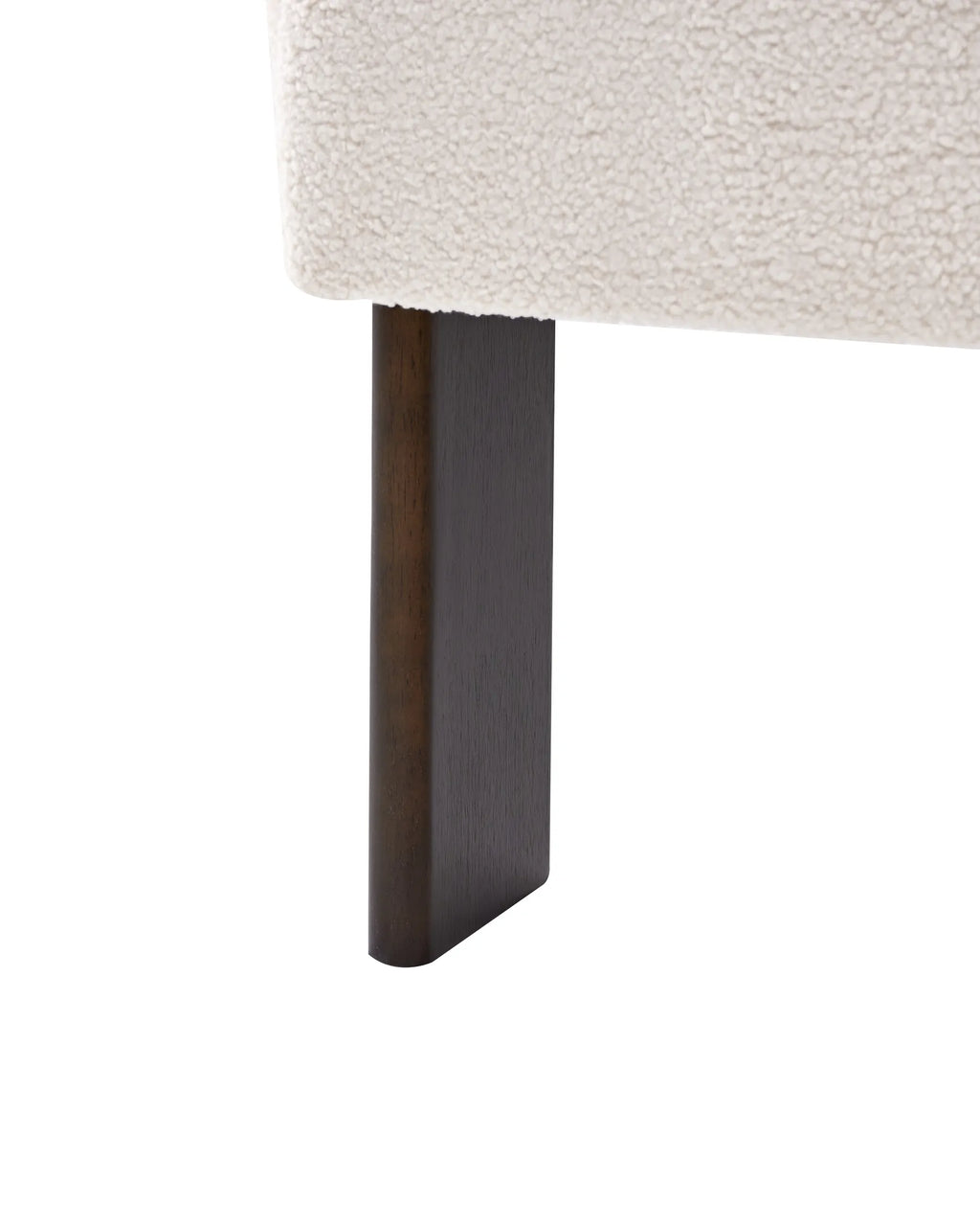 Armchair ILBRO Boucle Off-White/ Dark Brown