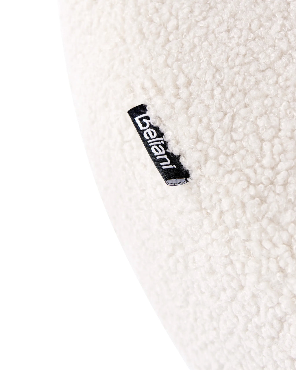 Armchair ILBRO Boucle Off-White/ Dark Brown