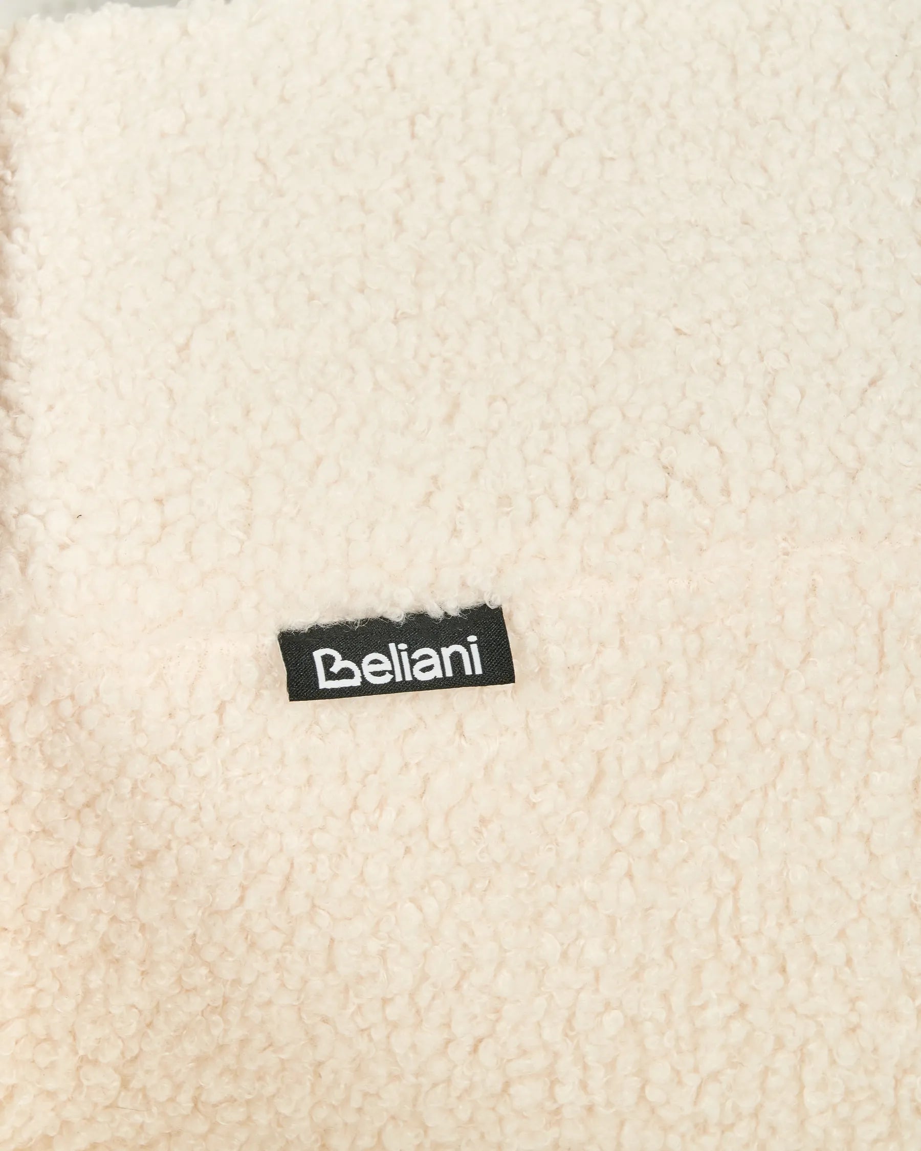 Armchair ILBRO Boucle Off-White/ Light Brown