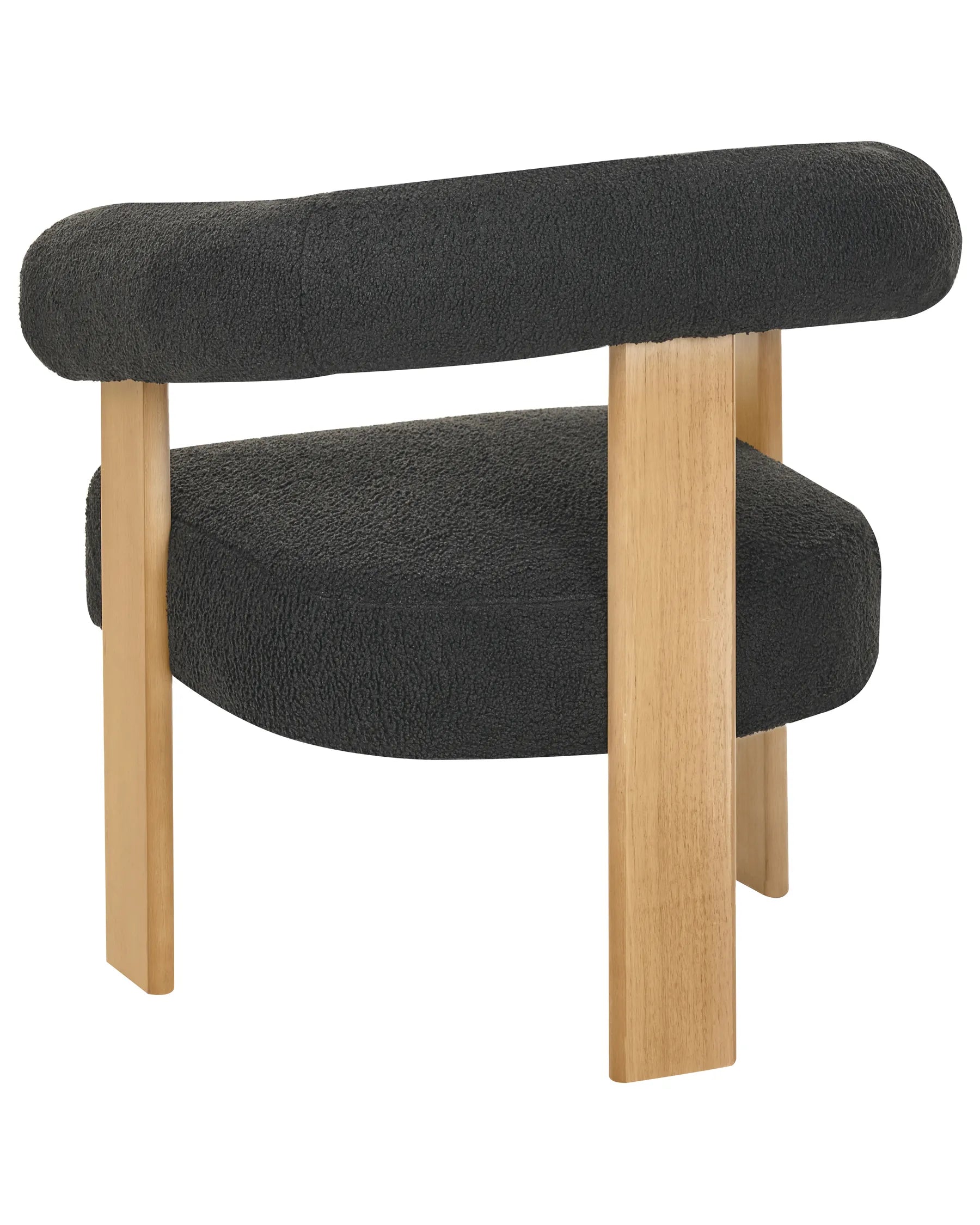 Armchair ILBRO Boucle Black/ Light Brown