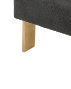 Armchair ILBRO Boucle Black/ Light Brown