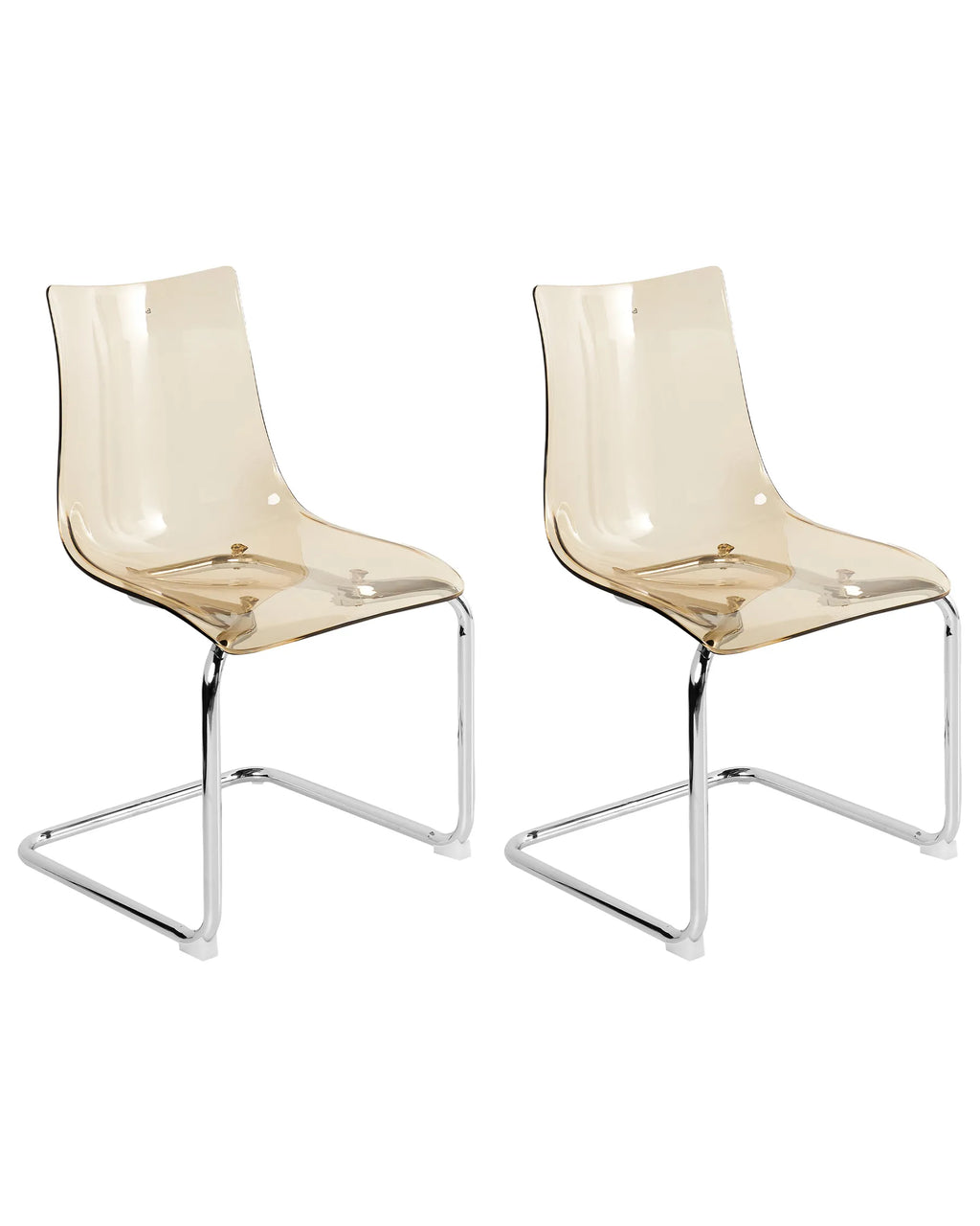 Set of 2 Dining Chairs MARSHALL Orange